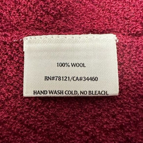 Eileen Fisher Wool Sleeveless Shell / Tank Size Small Petite Red - Picture 4 of 5